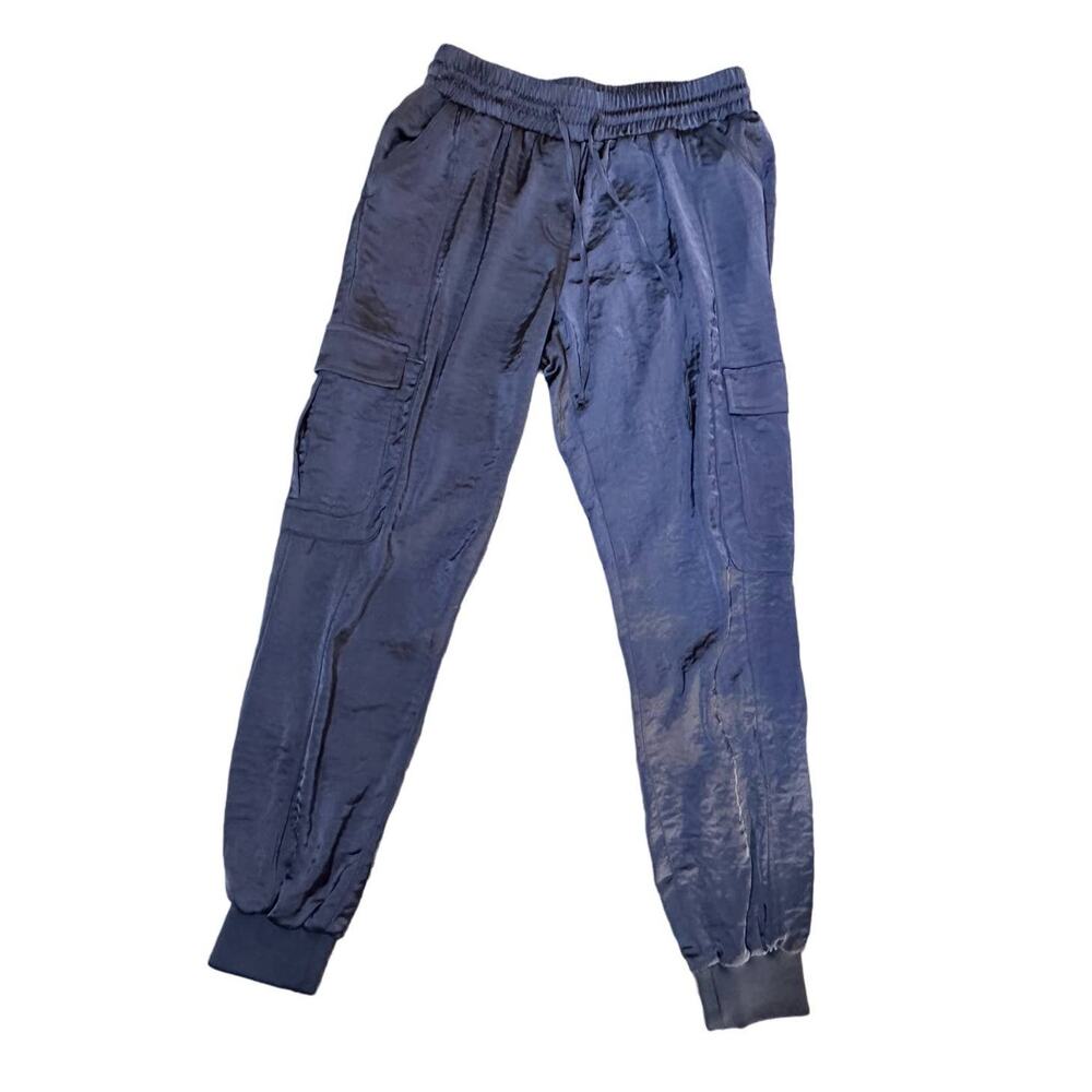 Women’s Satin Cargo Joggers - Picture 3 of 7
